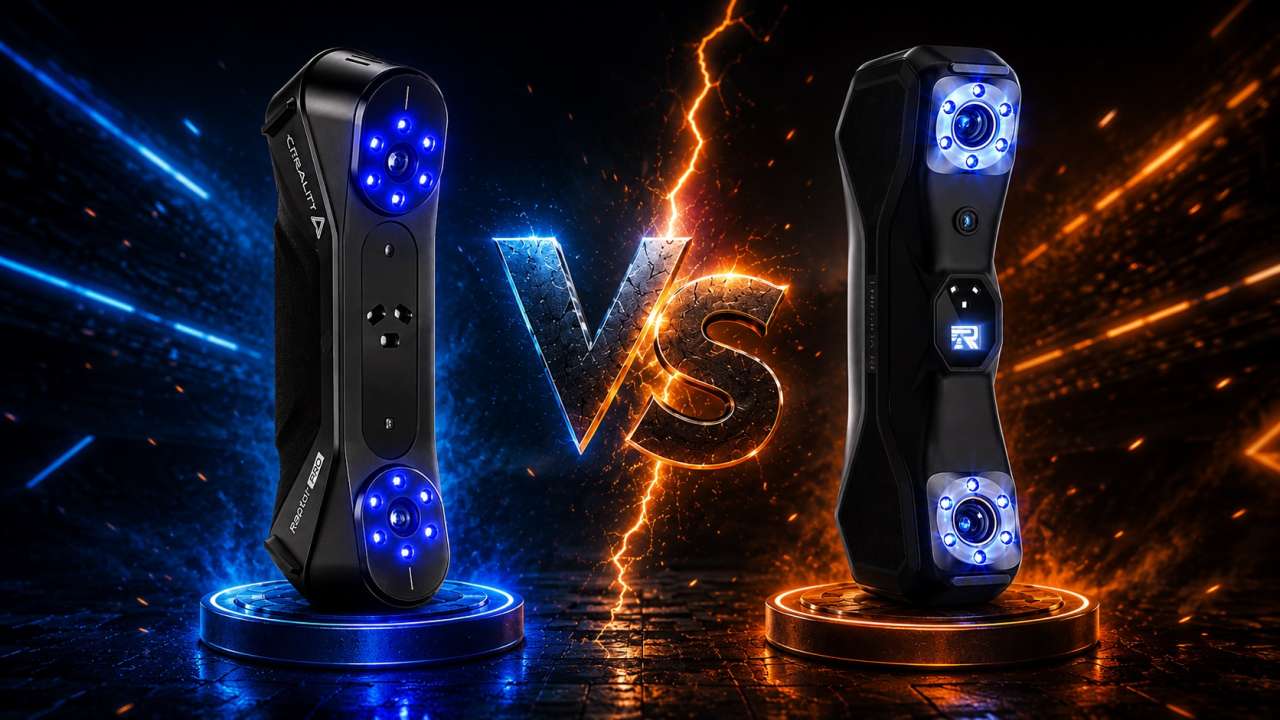 مقایسه اسکنرهای Revopoint MetroX Pro و Creality Raptor Pro 
