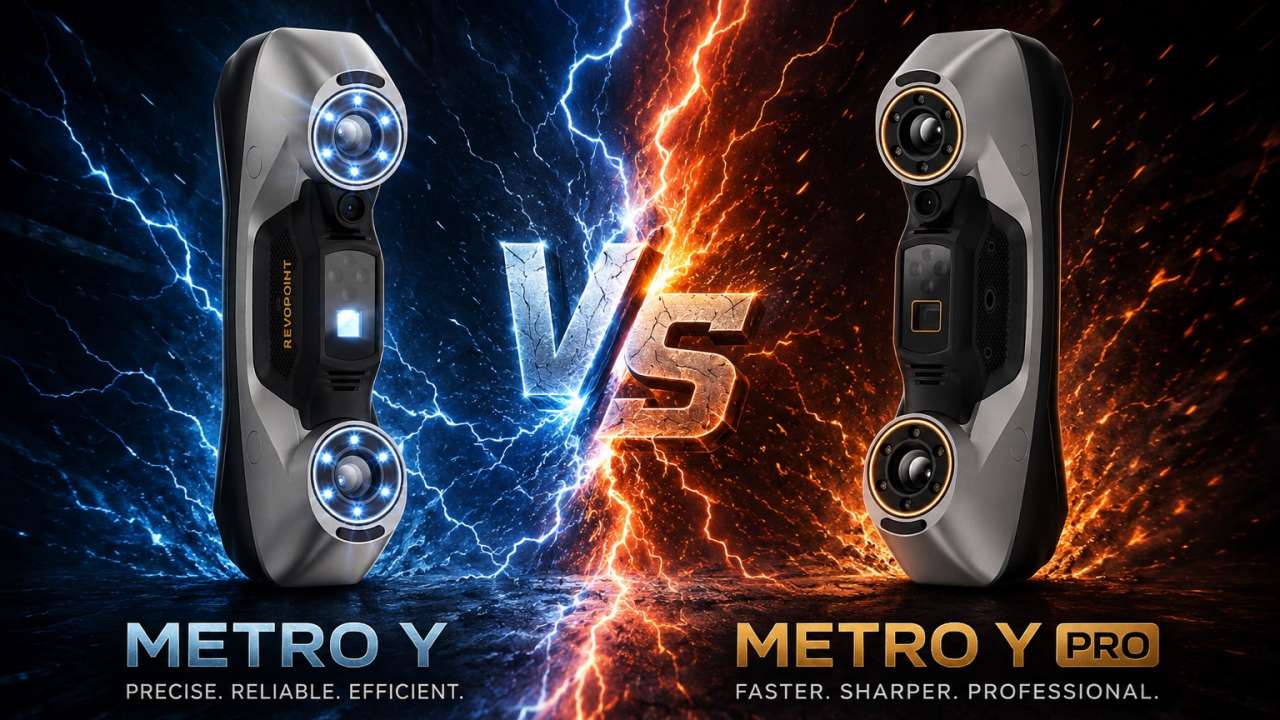 مقایسه اسکنر سه‌ بعدی MetroY و MetroY Pro؛ بررسی تفاوت‌ ها و قابلیت‌ ها
